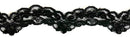 1" Pearls & Corded Bridal Embroidered Lace Trimming - 5 Continuous Yards!