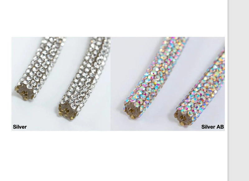 6mm High-Quality Rhinestone Cord Rope Trim - 5 Continuous Yards!