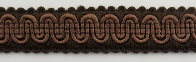 1/2" Scroll Braid Gimp w/ Backing - 12 Continuous Yards - Many Color Options!