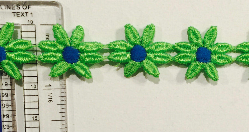 7/8" Venice Lace Daisy Trim - 9 Continuous Yards - Many Colors Available!
