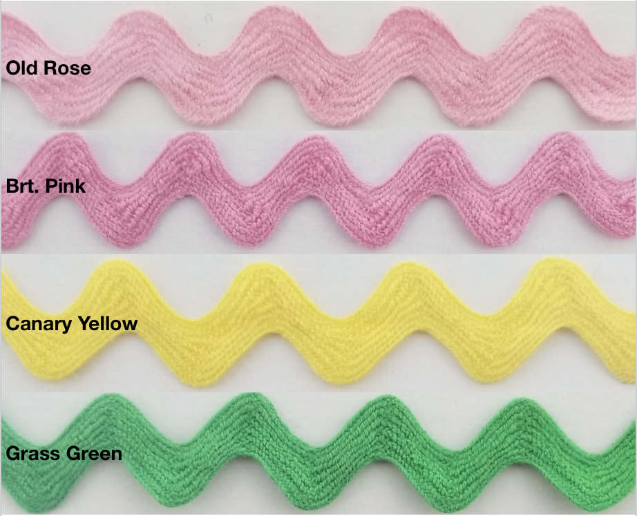 150 yards Ric Rac/ Zig Zag Trim Ribbon For Crafting You Pick Color