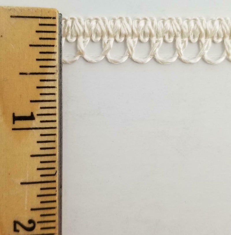 3/8" Looped Cluny Lace Trimming - 30 Yards - MADE IN USA!