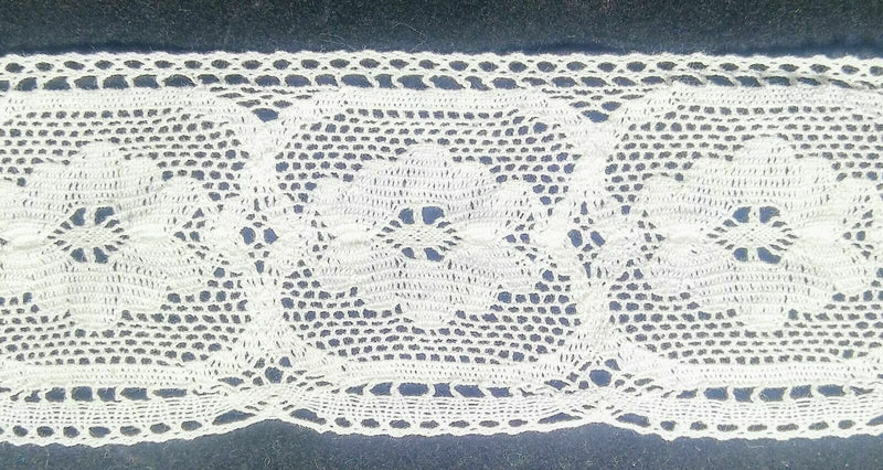 2-3/4" Cotton Cluny Lace Trimming - 8 Continuous Yards - MADE IN USA!