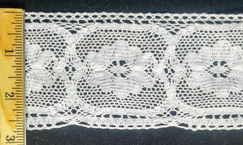 2-3/4" Cotton Cluny Lace Trimming - 8 Continuous Yards - MADE IN USA!
