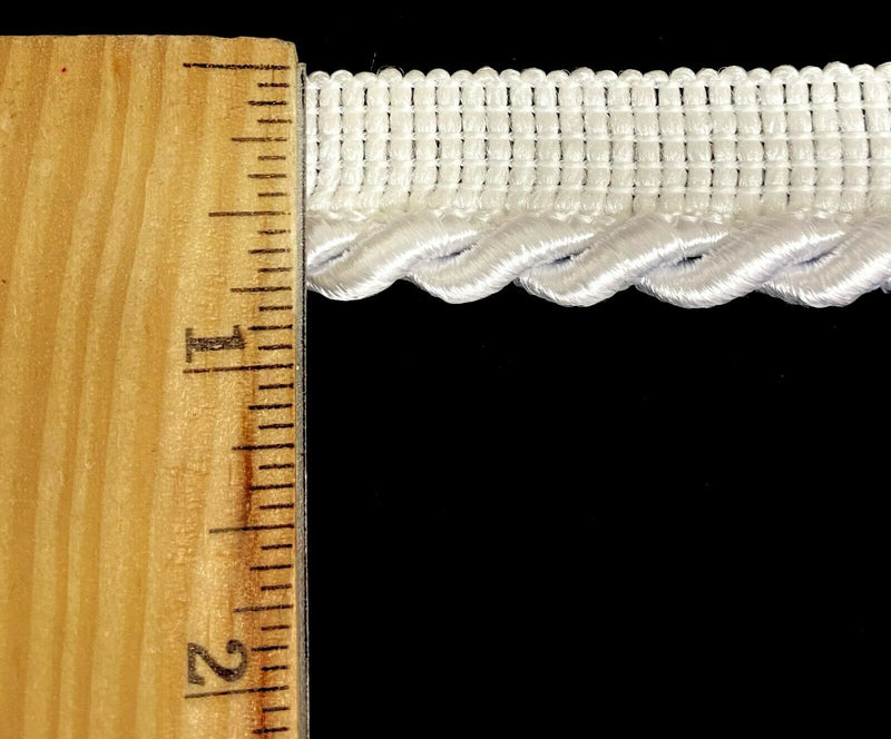 Large Twist Cord with Lip Piping Trimming - 6 Yards - Many Colors Available!