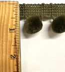 5/8" Pom Pom Poly Ball Fringe- 12 Continuous Yards - Many Colors!