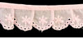 1-1/8" Ruffled Gathered Embroidery Eyelet Trimming - 8 Continuous Yards