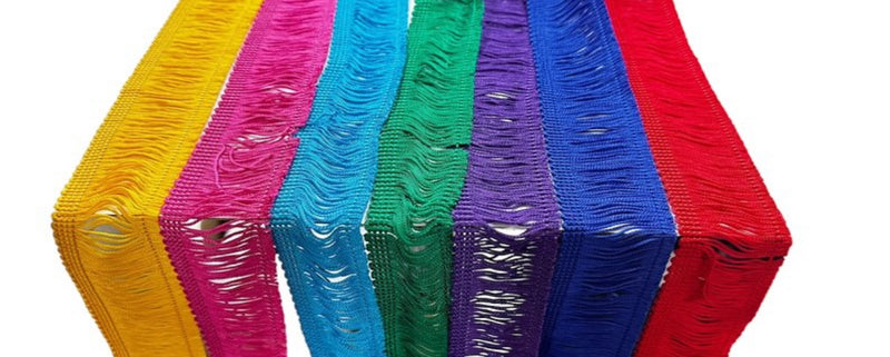 2" CHAINETT FRINGE - 8 COLORS - 18 YARDS PER COLOR!