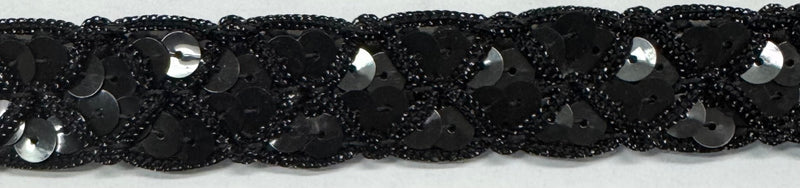 7/8" Braided Sequin Trimming - 6 Continuous Yards! MADE IN USA!