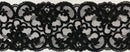 3" Corded Bridal Embroidered Lace Trimming - 1 Yards!