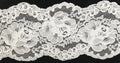 3.5" Corded Bridal Embroidered Lace Trimming - 1 Yards!