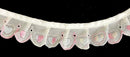1-1/2" Ruffled Gathered Hearts Embroidery Eyelet Trimming - 8 Continuous Yards!