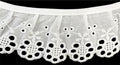 2" Ruffled Gathered Embroidery Eyelet Lace Trimming! - 6 Yards!