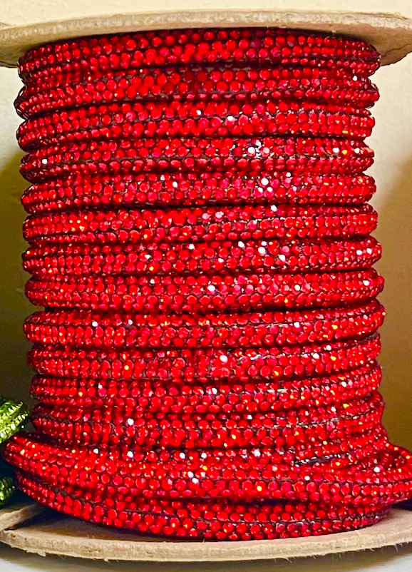 6mm High-Quality Rhinestone Cord Rope Trim - 5 Continuous Yards!