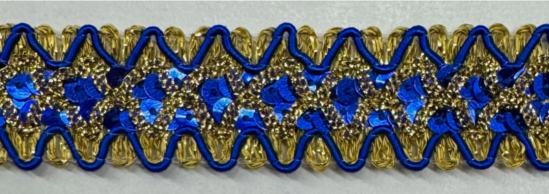 1" Braided Sequins Trim - 6 Continuous Yards!