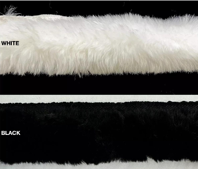 White Faux Fur Trimming - 5 Continuous Yards!