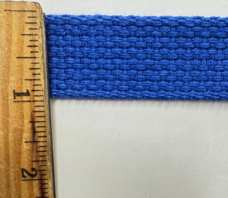 1" Cotton Webbing - 10 Continuous Yards - MANY COLORS AVAILABLE - Made in USA