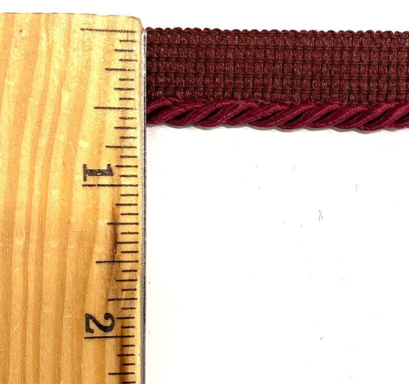 Twist Cord with Lip Piping Trimming - 8 Yards- Many Colors Available!