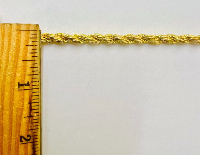 1/4" Metallic Twist Cord Rope Trimming - 9 Continuous Yards!