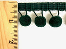 5/8" Pom Pom Poly Ball Fringe- 12 Continuous Yards - Many Colors!