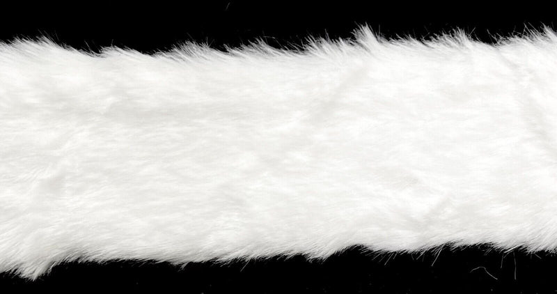 4" White Faux Fur Trimming - 4 Continuous Yards!