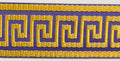 1-3/4" Greek Key Jacquard Woven Ribbon Trim - 6 Continuous Yards - Many Colors!