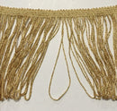 4" Stretch Metallic Chainette Fringe - 6 Continuous Yards!