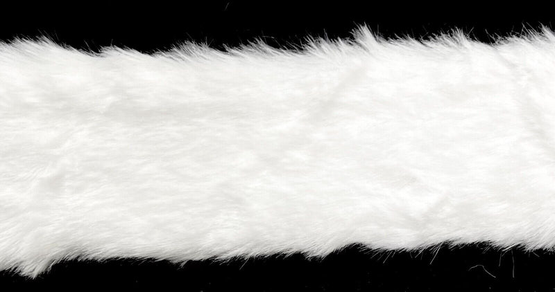 2" White Faux Fur Trimming - 5 Continuous Yards!