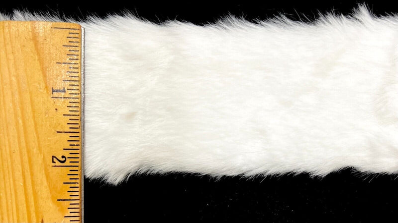 2" White Faux Fur Trimming - 5 Continuous Yards!