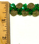 3/4" Metallic Sequins Trimming - 9 Continuous Yards - Many Colors Available!