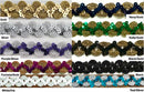 3/4" Metallic Sequins Trimming - 9 Continuous Yards - Many Colors Available!