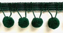 5/8" Pom Pom Poly Ball Fringe- 12 Continuous Yards - Many Colors!
