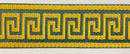 1-3/4" Greek Key Jacquard Woven Ribbon Trim - 6 Continuous Yards - Many Colors!