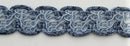 7/8" Designer Braid Gimp Trim - Color: Denim - 10 Continuous Yards