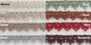5/8" Scalloped Gimp Sewing Braid Trim - 12 Yards - Many Colors Available!