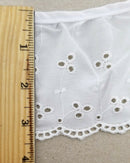 3-5/8" Ruffled Gathered Embroidery Eyelet Trimming - 5 Total Yards!