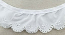 1-7/8" Ruffled Gathered Embroidery Eyelet Trimming - 9 Continuous Yards