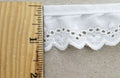 1-1/4" Ruffled Gathered Eyelet Trimming - 8 Continuous Yards - Color Options!