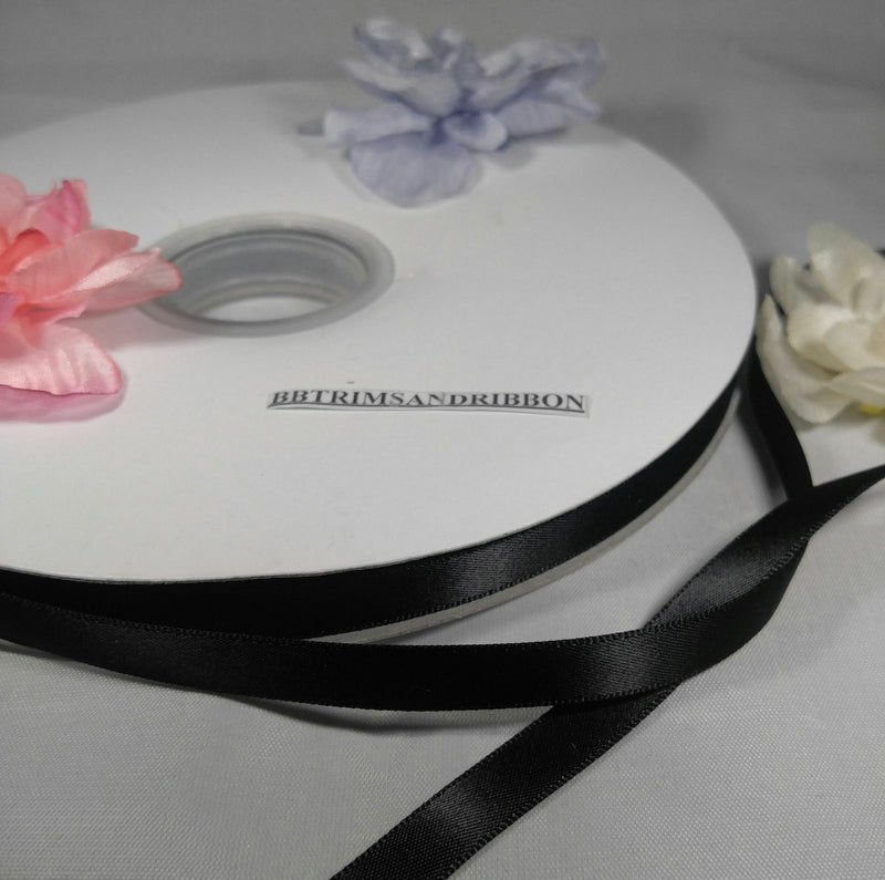 SINGLE FACE SATIN RIBBON - MANY SIZES AND COLORS AVAILABLE! 100 YARD SPOOLS