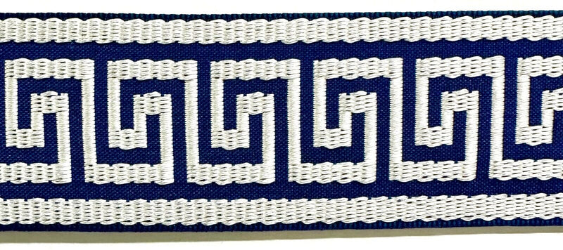 1-3/4" Greek Key Jacquard Woven Ribbon Trim - 6 Continuous Yards - Many Colors!