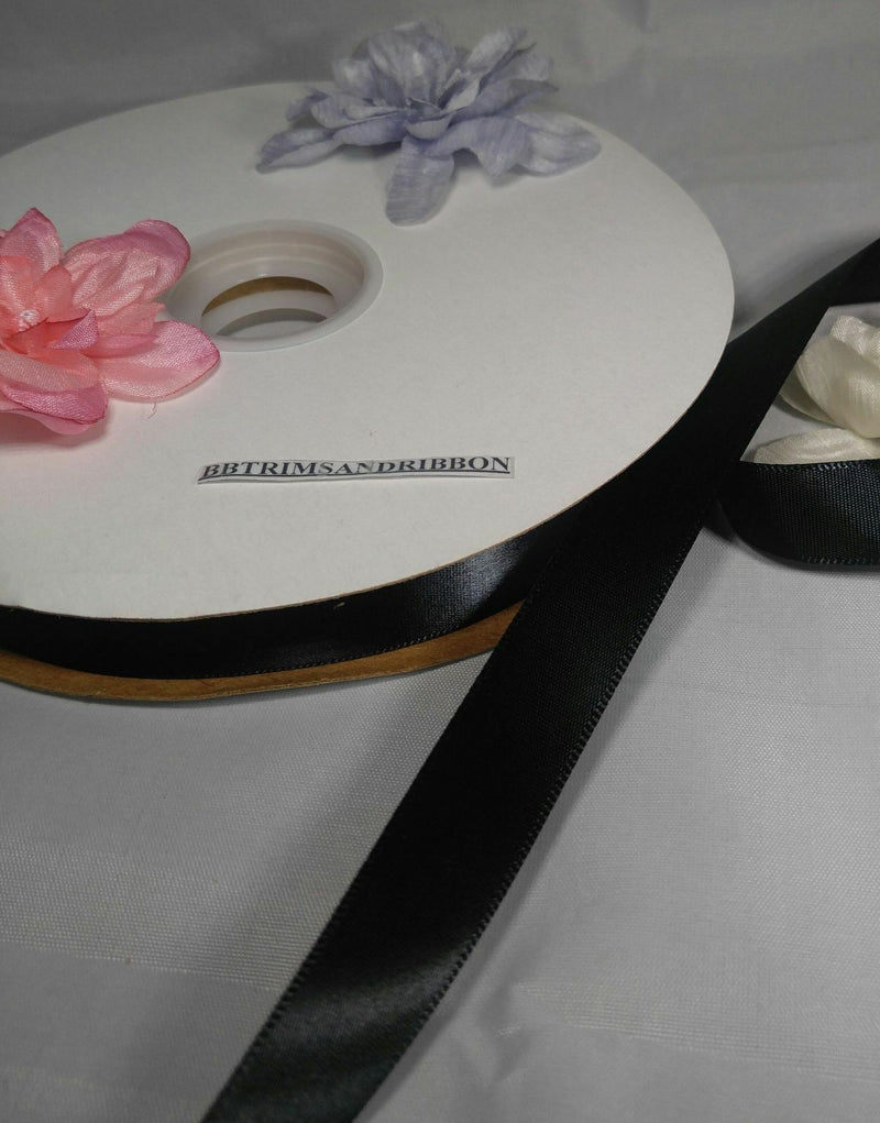 SINGLE FACE SATIN RIBBON - MANY SIZES AND COLORS AVAILABLE! 100 YARD SPOOLS