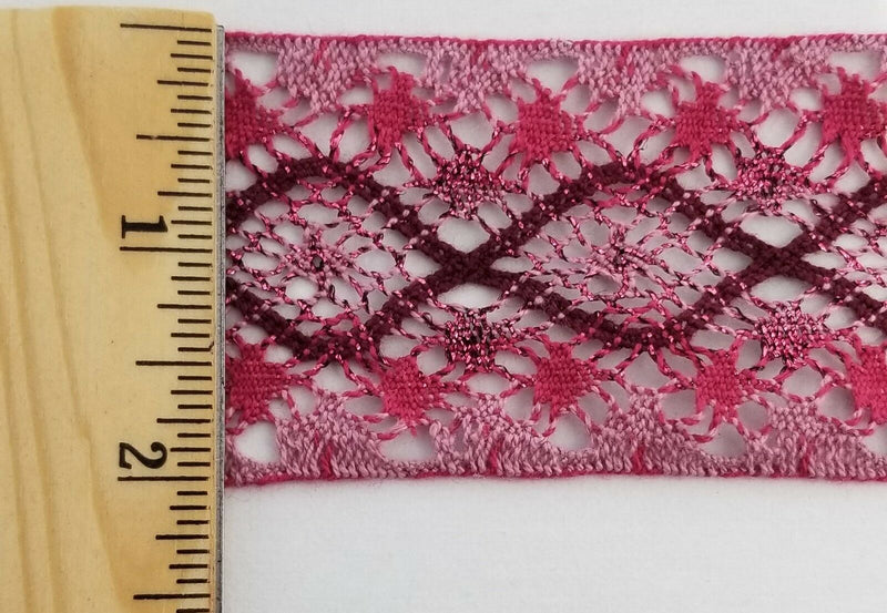 Cluny Lace Trimming with Sparkle - 8 continuous Yards - Color Options Available!