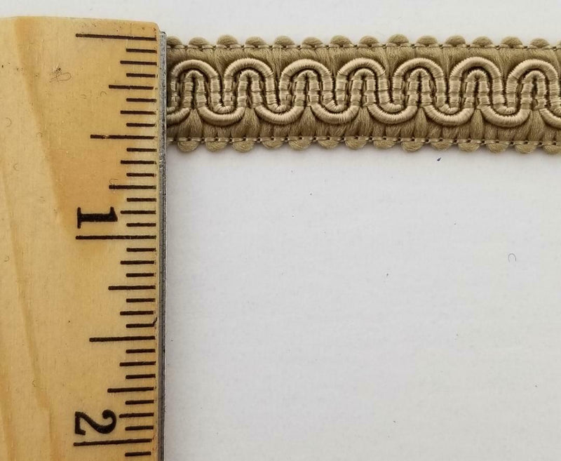 1/2" Scroll Braid Gimp w/ Backing - 12 Continuous Yards - Many Color Options!