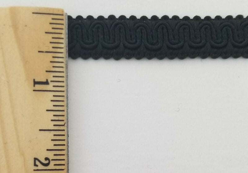 1/2" Scroll Braid Gimp w/ Backing - 12 Continuous Yards - Many Color Options!