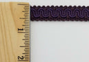 1/2" Scroll Braid Gimp w/ Backing - 12 Continuous Yards - Many Color Options!