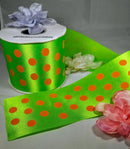 2.5" Polka Dot Craft Ribbon - 23 Yard Spool - Many Colors Available!