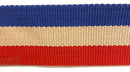 2" Striped Polyester Cotton Webbing - 5 Continuous Yards! Many Colors!