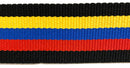 2" Striped Polyester Cotton Webbing - 5 Continuous Yards! Many Colors!