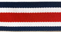 2" Striped Polyester Cotton Webbing - 5 Continuous Yards! Many Colors!