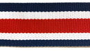 2" Striped Polyester Cotton Webbing - 5 Continuous Yards! Many Colors!